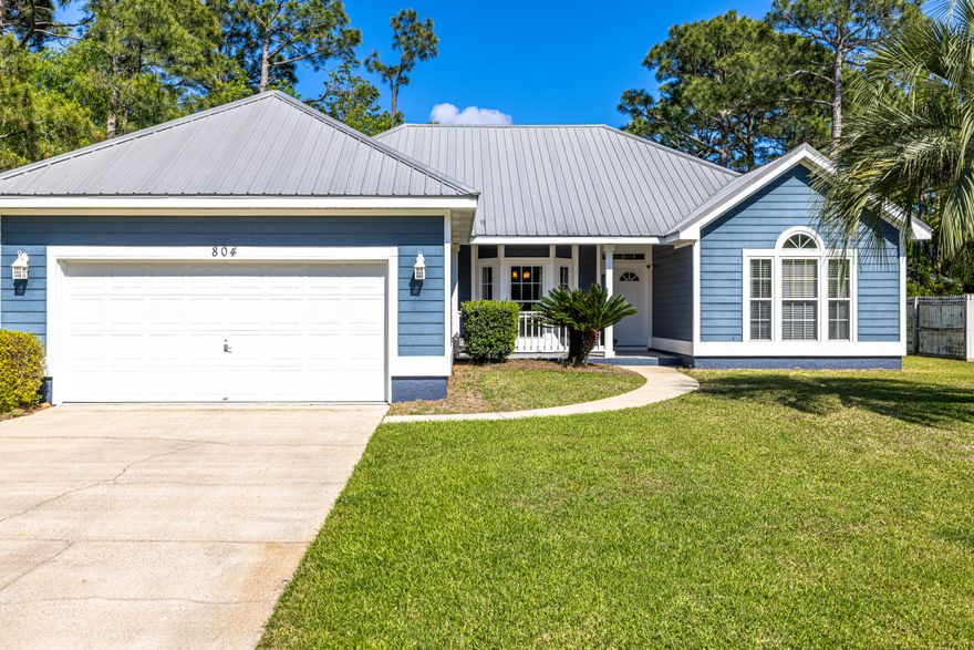 Nestled on a spacious lot on the quiet cul-de-sac in the sought-after Lyndell Plantation neighborhood, this beautifully maintained home is the perfect blend of comfort and style with a fantastic location! This home has great landscaping and curb appeal, creating an inviting environment from the moment you arrive. Inside, you'll find low-maintenance LVP flooring and a split-bedroom floor plan that offers privacy and flexibility. One of the guest bedrooms even has direct access to the screened-in back patio--perfect for morning coffee! The spacious kitchen is ideal for entertaining, complete with a separate dining area, while the cozy fireplace in the living room adds a touch of charm. The master suite features a dual vanity bathroom and large walk-in closet (CONT. IN ADDED REMARKS) ...providing space and convenience. Did we mention this home is being sold fully furnished? Meaning you can move right in or start using it as a vacation rental immediately. Outside, enjoy a fully fenced backyard and a 2-car garage, the perfect place to store your beach toys, golf cart & vehicle! The screened-in patio is an ideal spot to relax and wind-down after a day at the beach. For chillier nights, there is even an electric fireplace! The location is incredible! You're just 1 mile to the beach at MB Miller Pier and a little over 3 miles to Pier Park. Plus, you're surrounded by some of the best local restaurants like Another Broken Egg, Bella Roma, and Shrimp Basket. Whether you're looking for a full-time home, a vacation getaway, or an investment property, 804 Lyndell Way checks all the boxes. Come see it for yourself!