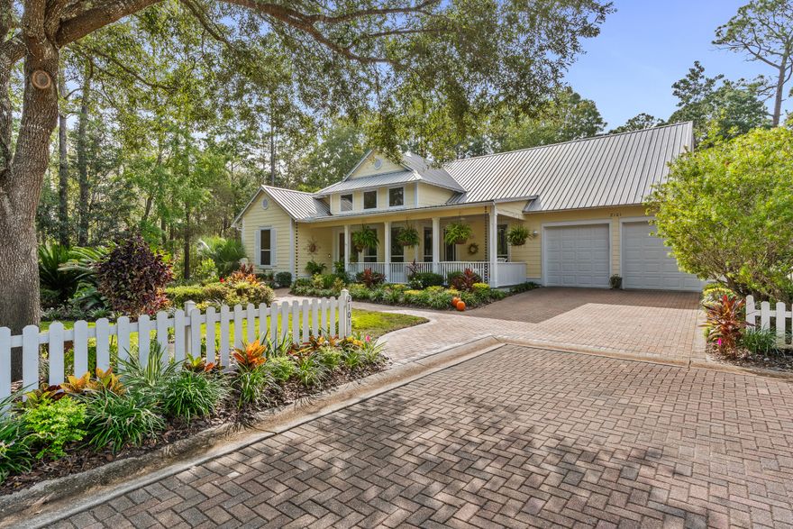 ***New Compelling Price *** Bring All Offers ***Beautiful, custom one level home with a pool and two car garage on a distinctive private lot in sought-after ''Olde Towne''.  This rental restricted neighborhood is part of the Crystal Lake Subdivision located inside the gated Resort of Sandestin. Quaint postcard neighborhood boasts lawns lined with white picket fences, brick paved sidewalks graced with crepe myrtles, peaceful Crystal Lake and community pool. Features include 20' tile flooring throughout, quartz countertops, crown moulding, surround sound, speakers throughout including pool lanai, panorama window tint on all windows and doors, pool re-plaster 2023, recent new water heater, and porches constructed of low maintenance composite material.  Call today !