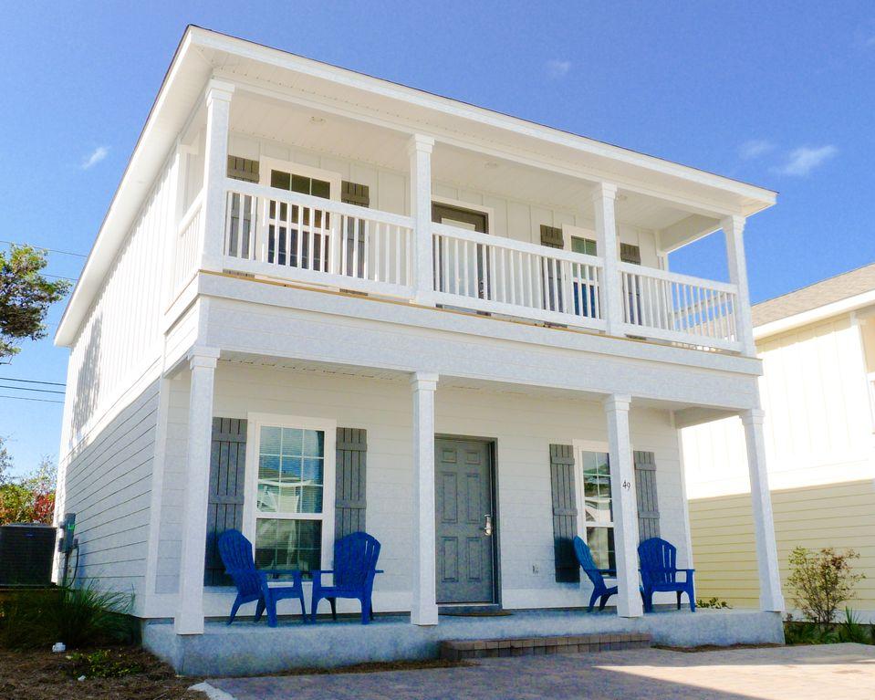Come stay in this perfectly located, beachy, 3 bedroom 2.5 bath furnished two story home with a beautiful full 2nd floor balcony. This home will feature great standard features including granite countertops throughout the home, hardwood flooring on the first floor, and carpet in the bedrooms. Enjoy grilling in your backyard with a privacy fence. Walking distance to the beach and a bike ride away from 30A and the shopping and dining of Rosemary, Seacrest, and Alys Beach! Also open for a shorter term lease!