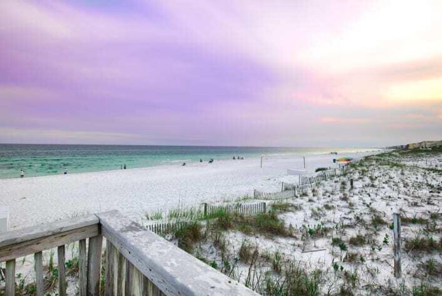In Gulf Dunes, home to the ultimate luxury coastal lifestyle - you'll find this fabulous 2 bedroom + bonus room condominium! This condo has amazing views from its elevated 1st floor! Spacious and well equipped with stainless steel appliances and granite counter tops, this condo offers an ample floor plan which boasts a gulf front master suite and not to mention a bonus room! Hurricane accordion shutters added to balcony in 2019. Great investment bringing in $63k gross rental income in 2021.Gulf Dunes Resort boasts 425' of Gulf front, 2 swimming pools (1 seasonally heated), tennis courts, bbq area and exercise room. Okaloosa Island is known for its great entertainment, beautiful beaches, summer fireworks, and restaurants including the popular ''The Gulf'' and ''AJ's Oyster Shanty''.