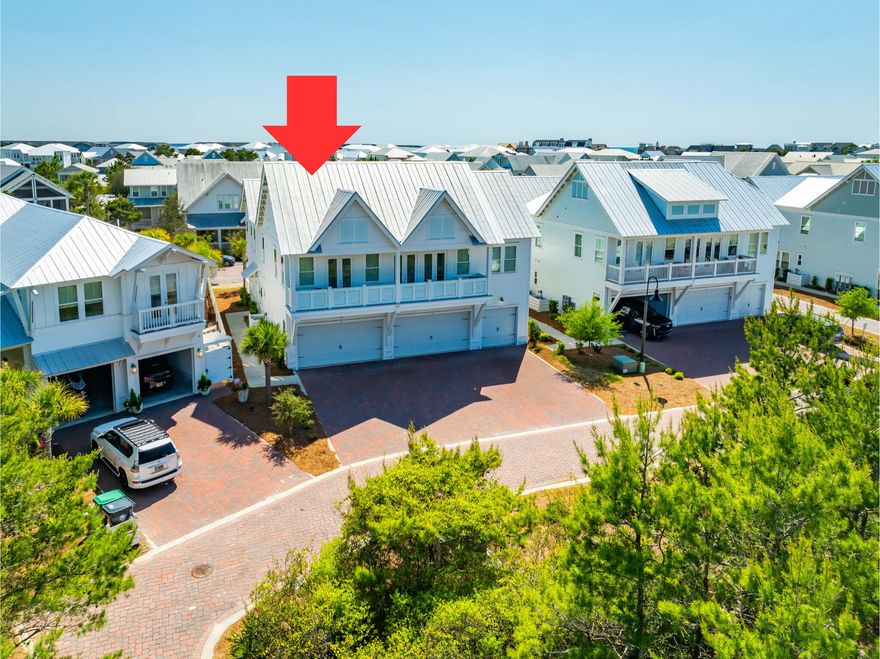 Just Listed on the SOUTH side of Scenic Highway 30A. 3 Bedroom, 2.5-bath end-unit townhome tucked away in a cul-de-sac & steps to all of the amenities. Three years young & in pristine condition w/designer furnishings. Sold fully furnished with a 6 seater golf cart for a perfect turnkey investment or second home. Abundant natural light throughout.  Open floor plan with double french doors to a private deck.  Master Bedroom with Ensuite Bath and walk-in closet. The additional bedroom and bunkroom share a full bath with linen closet and dual vanities. There is plenty of storage space and an oversized two-car attached garage, perfect for all your beach toys. Plenty of parking in driveway and or in front of the home. This is a newer built home surrounded by single-family homes. Promience is nestled perfectly between Rosemary Beach, Alys, and Seaside. Incredible amenities include two resort-style heated pools, a gym, an outdoor BBQ area, and adjoining The Big Chill, which has boutique shopping and restaurants. Welcome to The Emerald Coast!
