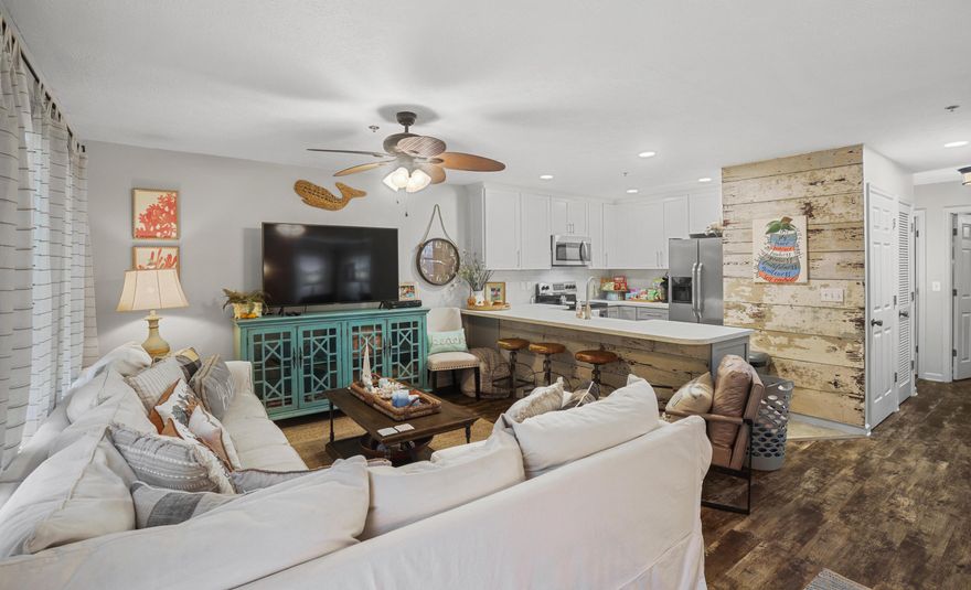 Embrace the beach lifestyle in this charming 2-bedroom, 2-bathroom condo ideally situated in the highly south-after West End of Panama City Beach.  Located in the vicinity of the iconic Thomas Doughnuts and the vibrant Pier Park, this unit offers the perfect opportunity to enjoy coastal living at its finest.  Whether you are looking for a year-round residence, a vacation retreat, or an investment property, this opportunity offers the ideal combination of comfort and convenience.  (New AC as of May 2023)