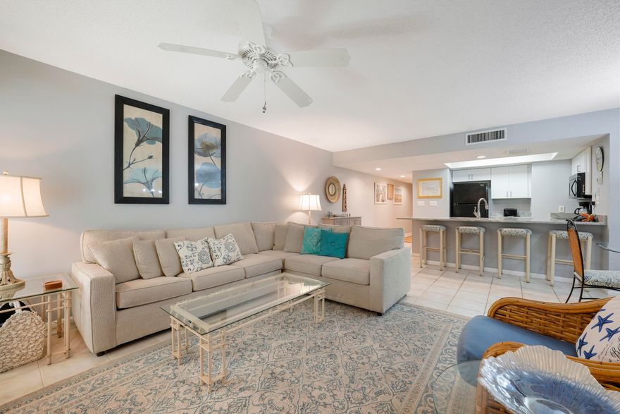 PRIVATE BEACH FRONT RESORT** GROUND FLOOR COTTAGE** RENTAL READY*** GREAT INVESTMENT** GATED COMMUNITY*** RARELY DO THESE COVETED GROUND FLOOR 1 BEDROOM, 1.5 BATH, COZY CAROLINA STYLE BEACH COTTAGES COME ON THE MARKET IN THE PRIVATE HIDDEN DUNES  RESORT. THIS COTTAGE IS COMPLETELY UPDATED AND BEAUTIFULLY FURNISHED TO CONVEY TURNKEY AND RENTAL READY.  NO DEFERED MAINTENANCE WITH THIS COTTAGE. UPDATED HVAC SYSTEM & HOT WATER TANK and STACK WASHER-DRYER.  FABULOUS WHITE KITCHEN WITH WHITE CUSTOM CABINETS