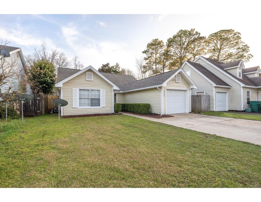 Three bedroom move-in ready with beautiful backyard in Green AcresLocated in the Green Acres area of Ft. Walton Beach, this three-bedroom two-bath home is modern and move-in ready!Outside, the home has durable vinyl siding with white shutters and well-manicured landscaping. Inside, the home is relaxing and cozy with the living room featuring a wood burning fireplace and cathedral ceilings. The kitchen features stainless steel appliances and eat-in dining area, with a breakfast bar overlooking the living room. All of the bedrooms, bathrooms and hallways have luxury vinyl plank flooring. The main bedroom includes an ensuite bathroom with an oversized counter on a single vanity, as well as a separate water closet with the toilet and tub / shower combo.