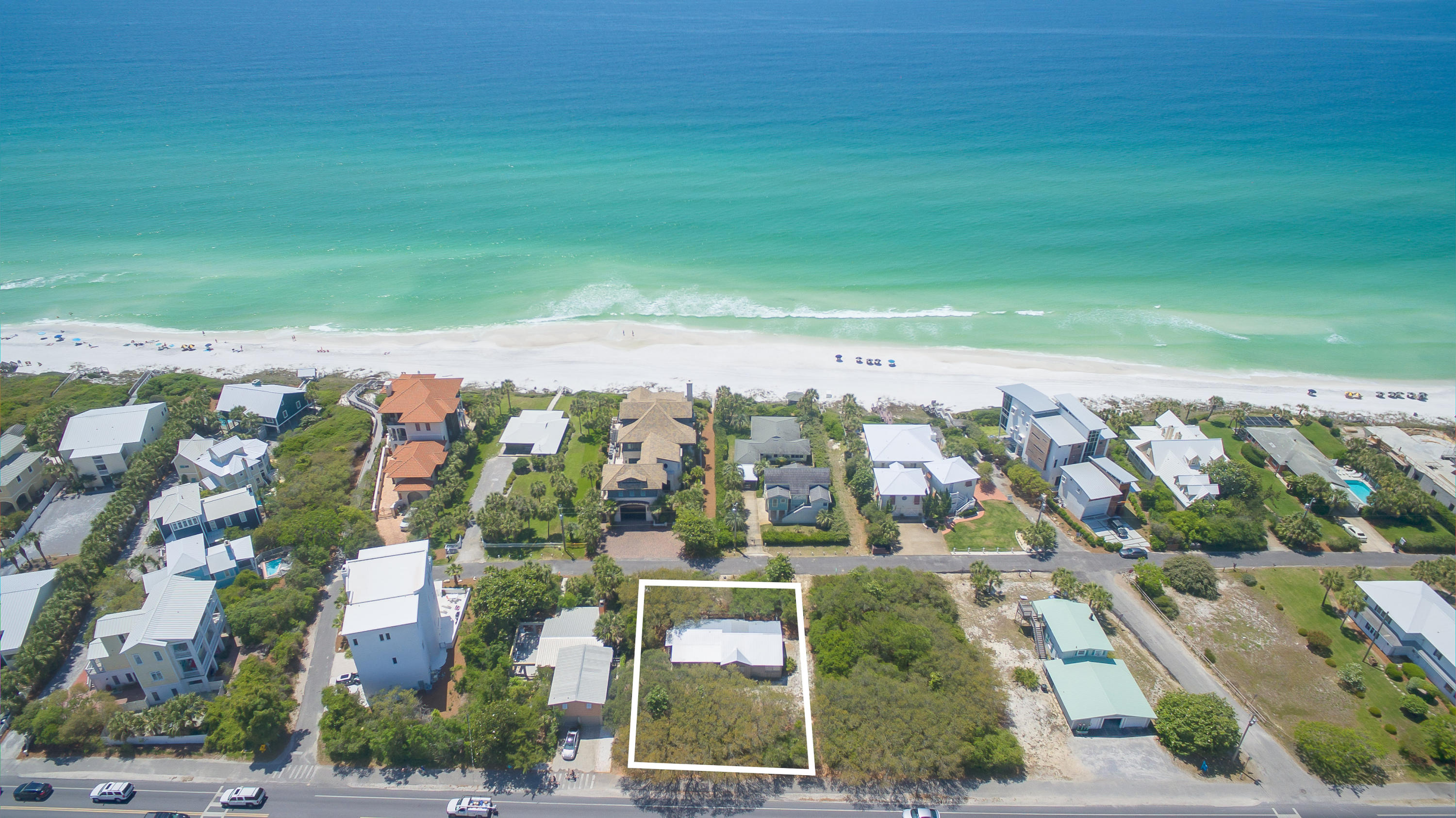 Location! Location! Location! This large lot located on quiet Montgomery Street is steps from two public beach accesses and features forever gulf views from the back deck. The 3 bedroom, 2 bath home is one of the original 30-A beach cottages! One row from the sugar-white sand, in the heart of Seagrove Beach, this location is a short jaunt from Seaside square, and minutes from The Hub, Alys Beach, Rosemary Beach and 30Avenue.