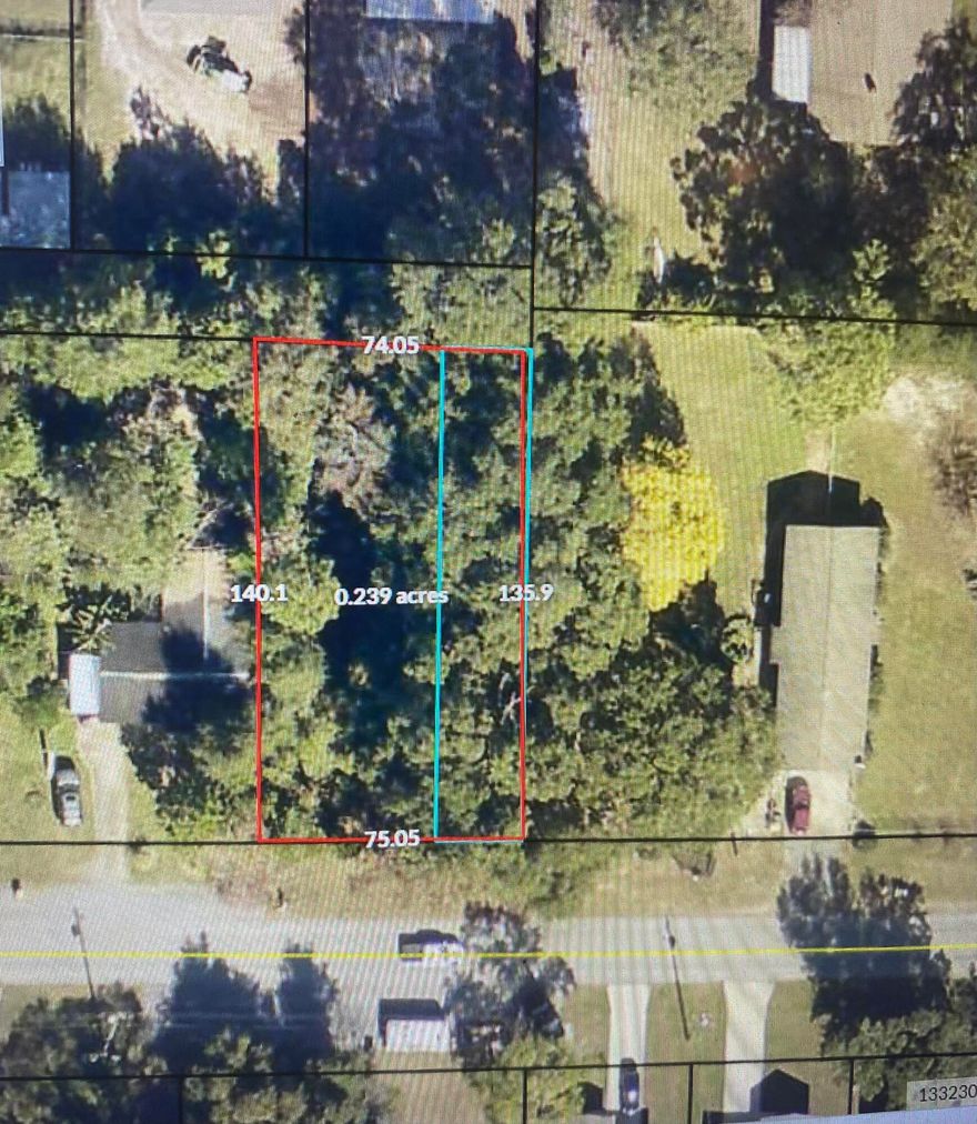 Great building lot, partially cleared.