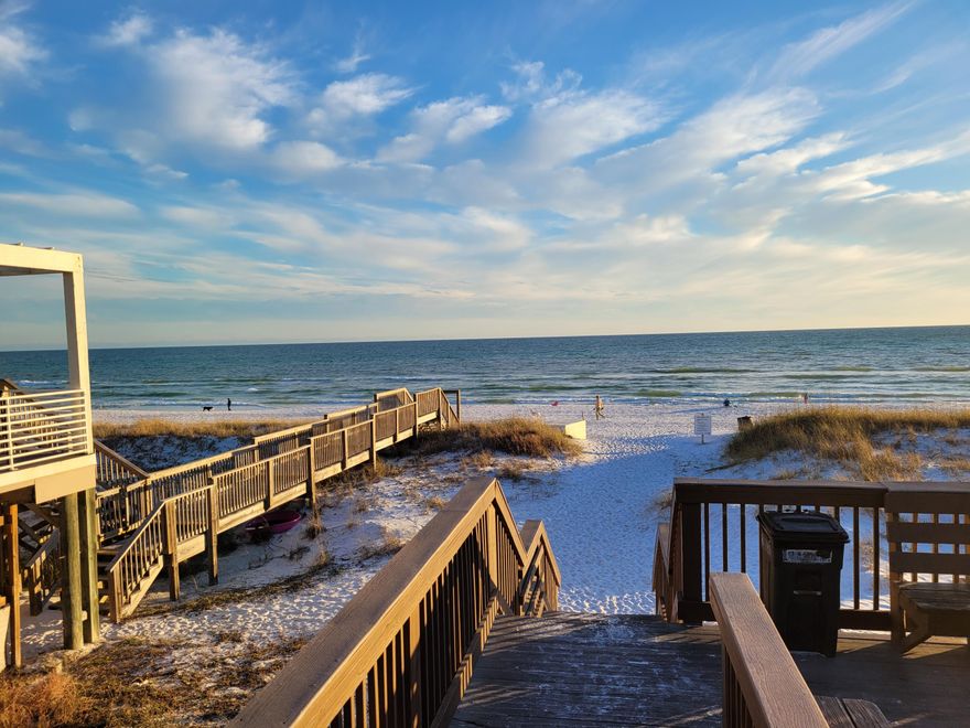 Hidden Treasure! Looking for a great location? Don't miss this one. Features include: Spacious kitchen with breakfast bar that's open to a large dining/living area. 2 big bedrooms. 2 full baths. Almost 1100sf of furnished, tastefully decorated, living space.  Only about 200 yards to the beach. Assigned parking directly outside this ground floor unit. On the tennis court. Just across the driveway from the heated community pool. Miles of bike paths. Near 3 malls, dozens of restaurants, and golf. Gated, private, deeded, beach access means you've always got room on the powdery white sands and the clear emerald waters of the Gulf. Is Chateau La Mer 2 Destin's best kept secret? Come judge for yourself. Great rental potential (projected around 25k). Turn-key ready to go. Sold fully furnished.