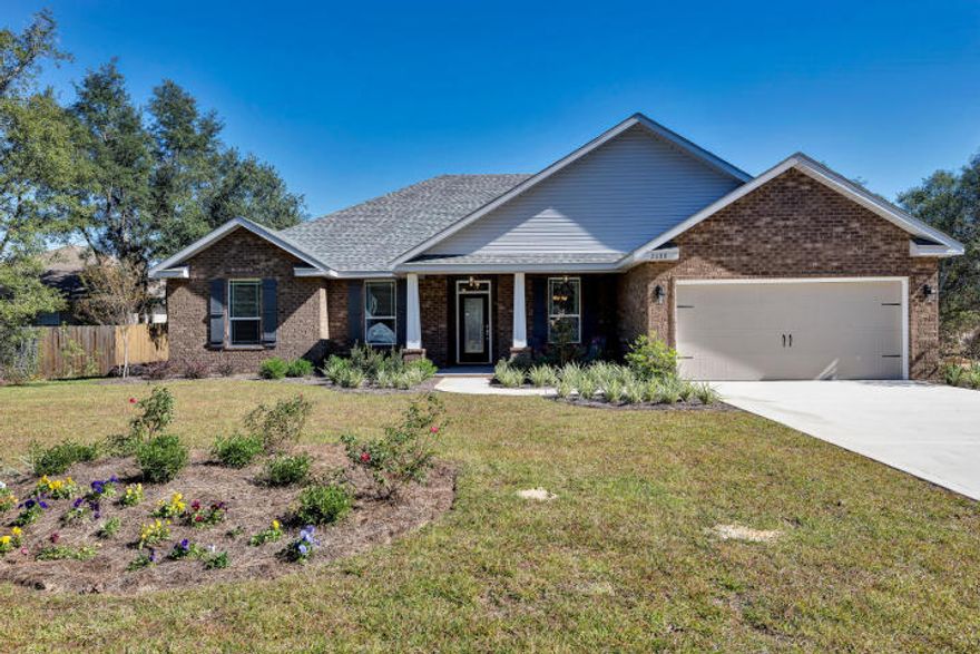 Come buy our CHARLESTON in our HAMMOCK BAY community located in Freeport FL. This CHARLESTON offers 2496 SF of living space with 4 large Bedrooms, 3 Full Baths, a Flex Room/Office and 2 Car Garage. This home is located in HAMMOCK BAY'S newest community BRIGHTON. As you enter the CHARLESTON from the covered front porch the foyer with hardwood floors opens to a large Dining Room and Living Room/Office. Continue to the 20'x17 Family Room with coffer ceiling and hardwood floors. The Kitchen is open to the Family Room and has granite countertops, an island and 42 cabinets. The Master Suite includes a Master Retreat, large walk-in closet, shower and garden tub. This home has natural gas. The pictures in this listing are from the same floor plan but not necessarily of subject property.