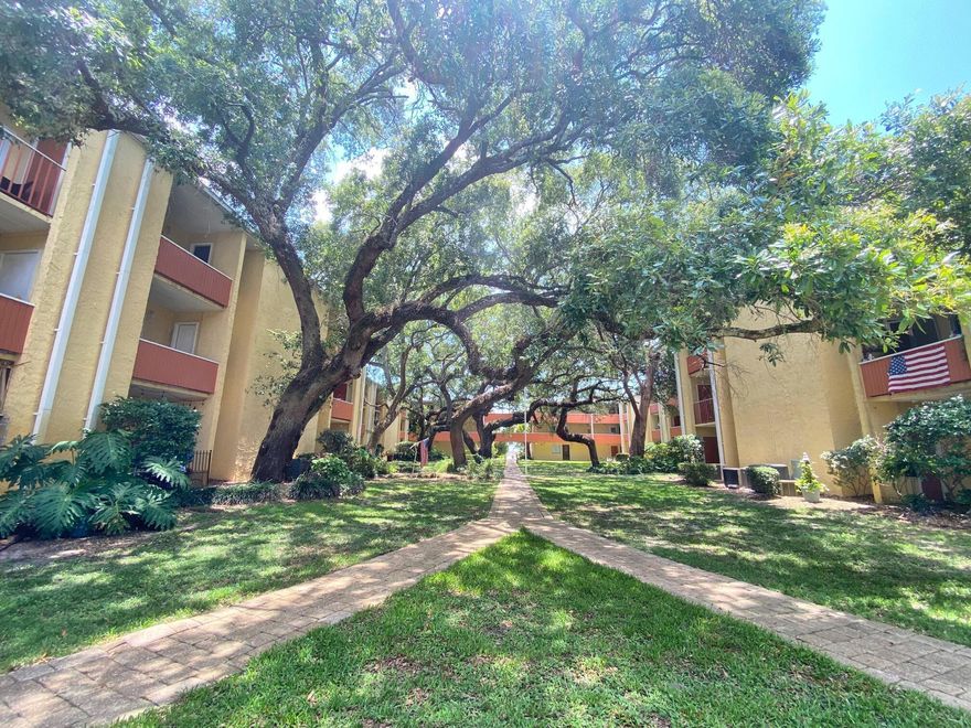 Beautiful and well-kept grounds at The Cedars make this condo desirable! This condo is located on the water on Miracle Strip PWKY.  This two-bedroom one bath, needs some updating but has great potential. The condo offers access to a beautiful pool, private beach, boat dock, BBQ grills, kayak racks and a peaceful courtyard. Just minutes from the bases, the beautiful beaches of the Gulf of Mexico. This property is priced to SELL! Bring all offers.
