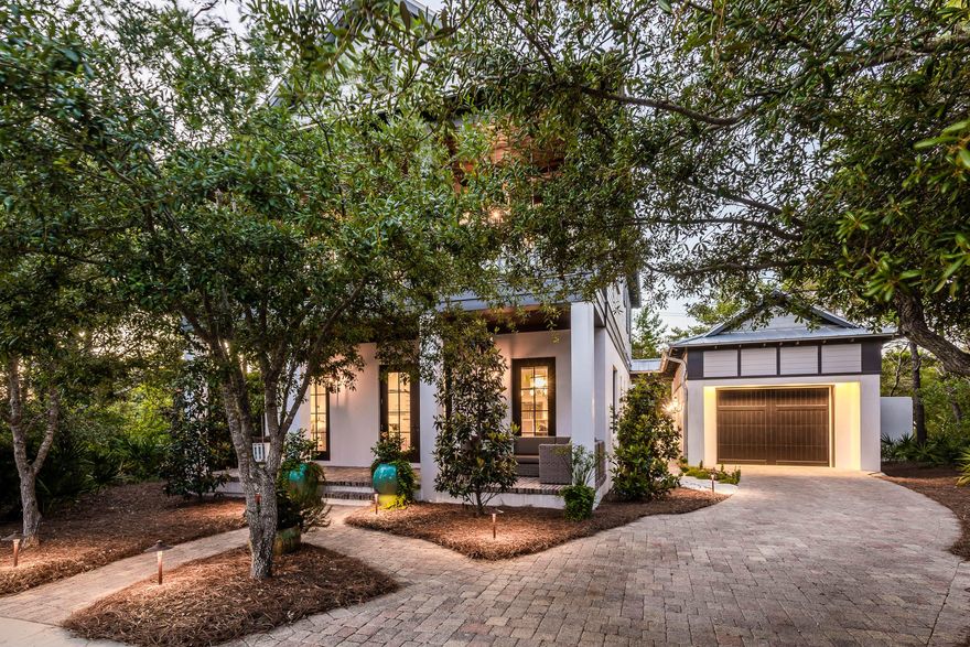 GATED COMMUNITY SOUTH of 30A. Heritage Dunes is just over 2 miles east of Seaside and has 375' of dedicated beach front. The home offers open concept living with fpl,dining area, island with seating for 5, granite, Viking appliances incl wine fridge, custom wood cabinets & wood beam ceilings. Custom millwork, moldings and hardwood floors throughout. Enclosed in a private stucco courtyard paved with travertine is a water feature, summer kitchen and outdoor shower. MSTR has a private porch. MBA has marble shower, floors and counters. a large soaking tub. All 4 BR's have ensuite baths and walk-in closets.Floored attic storage in the home and a/c'd garage. Int/Ext painted soft gray in 2015. Furnishings, artwork and swings from RH,PB, Beau, Summerhouse may be purchased separately.