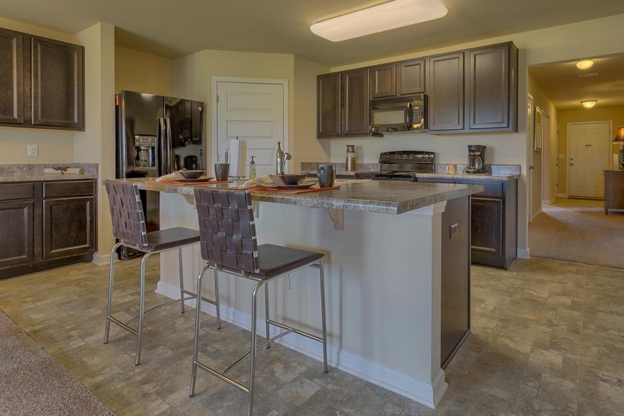 VA Approved Builder. The Cali is a one story floor plan featuring 4 bedrooms, 2 baths, covered back porch & 2 car garage. The open kitchen features an island, stainless appliances and granite countertops. The kitchen opens to the great room w/ access to the covered porch. The master suite is just off the back side of the house & master bath features a walk in closet and dual sinks. Pictures, photographs, colors, features, and sizes are for illustration purposes only & will vary from the homes as built. Home & community information including pricing, included features, terms, availability and amenities are subject to change and prior sale at any time without notice or obligation.