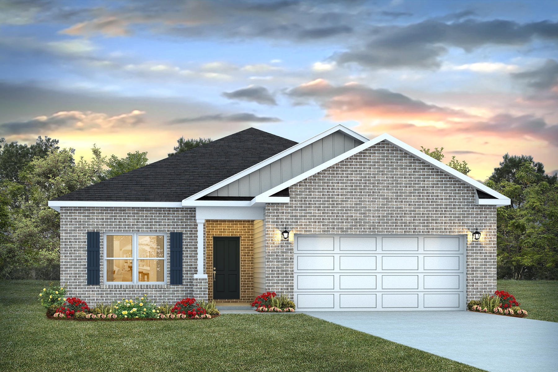 Patriot Ridge offers a community pool, cabana, underground utilities & sidewalks. The SHARP Lismore is one of our most popular 3 bed, 2 bath home with nice amenities & highly desirable open floorplan. GREAT for relaxed living & entertaining. The beautiful & well-designed kitchen. gorgeous Quartz countertops, large island bar, pantry, all stainless appliances, smooth top range, built in microwave. Spacious Bedroom 1 & the adjoining bath have a large shower & walk-in closet. The latest in wood-look flooring & PLUSH carpet in the bedrooms. The Smart Home 'Connect' package provides several Smart Hm. devices for your convenience. Beautiful classic curb appeal. VERY convenient South Crestview location. Easy access to Ft. Walton/Destin area beaches & just minutes to golfing.