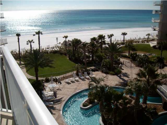 The best of Fort Walton Beach's newest beach resort condo offerings on a whopping 490' of spectacular beachfront! #A506 is a large 5th floor, furnished 1,292 sf B2 plan, 2br/2.5ba with bunks unit in Building A. Wonderful income producer with $32,965 in 2009 Gross rents on site rental; $36,279 in 2012; $39,578 in 2013; $42,297 in 2014. Nicely designed with both Bedrooms and LR with access onto the balcony which faces the Gulf of Mexico. Take advantage of the extra space and rentability of the bonus bunk room! Enjoy Waterscape amenities and the sugar white sand beaches and emerald green waters of the Gulf of Mexico. This is the only property with this level of amenities large beach front, dune crossovers with 4 freshwater showers, 2 foot washing stations leading up to a spectacular split
