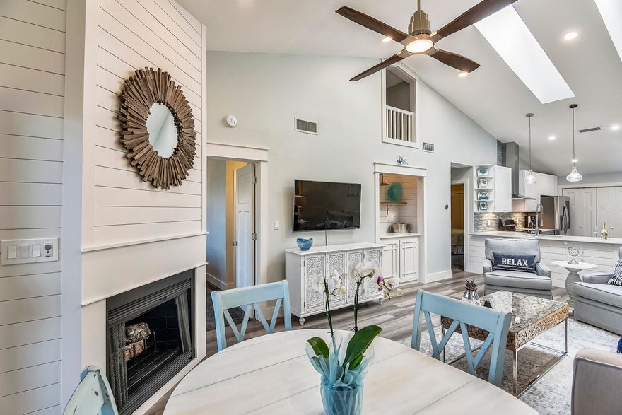 OVER $70K OF UPGRADES! Located on the Bayside of the beautiful Sandestin Golf and Beach Resort, this 2nd floor property sits right on the water at Horseshoe Bayou, letting you take in private breathtaking water views.Upon entering, you'll be greeted by the all-new chef's kitchen, designed from the ground up with everything one could dream of  glass tile back splash, quartz counter tops, under-mount surface lighting, separate work area with microwave drawer, and all new stainless-steel LG advanced appliances.