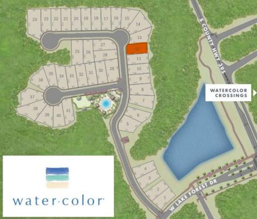 Don't miss this exceptional opportunity to own one of the best-valued homesites in the highly anticipated Phase 5 of WaterColor. Of the 40 available lots in this sought-after community, nearly half are already built out--highlighting strong demand and continued growth in the area.Located in the exclusive Park District, Lot 12 is a generously sized, rectangular homesite backing onto a serene cypress preserve, ensuring added privacy with no homes directly behind. Spanning approximately 0.12 acres, it offers the perfect canvas to build your dream home in the heart of WaterColor.With neighboring homes nearing completion, buyers will benefit from minimal surrounding construction. The current owners are relocating and are highly motivated to sell--seller financing may also be available!