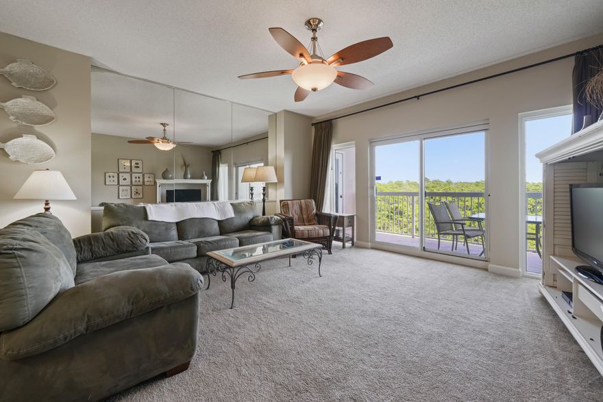 Come see this 3/3 with studio lockout unit located in the Summit at Tops'l resort. Take in the views of the preserve and the Gulf of Mexico from two separate balconies. The kitchen has been remodeled to create a seamless, open floor plan. The lockout feature creates rental versatility; rent it out as a studio and 2 bedroom or rent it all together as a 3 bedroom! Having this option can help create more rental opportunities throughout the year.