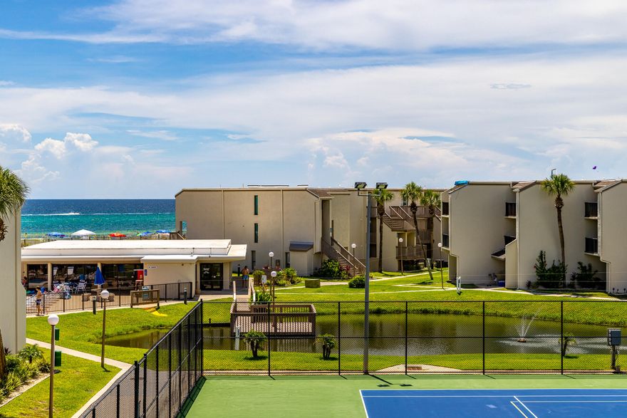 UNBELIEVABLE NEW PRICE!!! This is an investors DREAM! Lowest priced per sq/ft 4 bedroom/3 bath Gulf View Condo in the entire PCB area!!!New luxury (LVP) flooring, new furniture in the dining and living room, new toilet fixtures, new hot water heater, and the entire unit is newly painted.The sunset views from the 2nd and 3rd floor balconies are absolutely breathtaking. This amazing condo has been incredibly well cared for/maintained - and it shows the moment you walk in the door!Being sold fully furnished, turnkey ready with bookings through August. With projected rental incomes of $80k+, make a great return on your investment starting day #1!!!