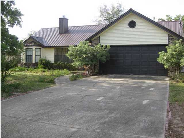 Located south of I-10 this convenient 3 bd/ 2 bth home is an easy commute to bases and shopping. Sports a fireplace and skylights in living room, open kitchen with new dishwasher, fresh paint through out, except kitchen. Large privacy fenced backyard, 2 car garage. Call today to take a look. 24 hr notice for showings, home will be available 1/1/2014.