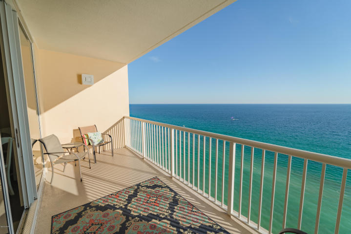 IMMACULATE CONDITION! RENTAL READY! You will love the upgrades in this penthouse unit including the stainless steel appliances, luxury vinyl plank flooring in bedrooms and living areas, tile in kitchen and baths (no carpet!) and of course it's decorated beautifully.The large balcony has amazing views as does the living room and kitchen area. Owner pets are welcome! Majestic Beach Resort is known for its enticing & fun amenities such as.. private beach access, Indoor & Outdoor Pools, Hot Tubs, Adult Waterfall Pool, Children and Kiddie Pools, Poolside Bar & Grill, Internet Cafe & Market, Fitness Center with Steam, Sauna, Massage, Movie Theater, Owners Lounge. When you have had enough sun, hop on the tram that takes you to Pier Park and other amusement areas. Great unit! Come see!