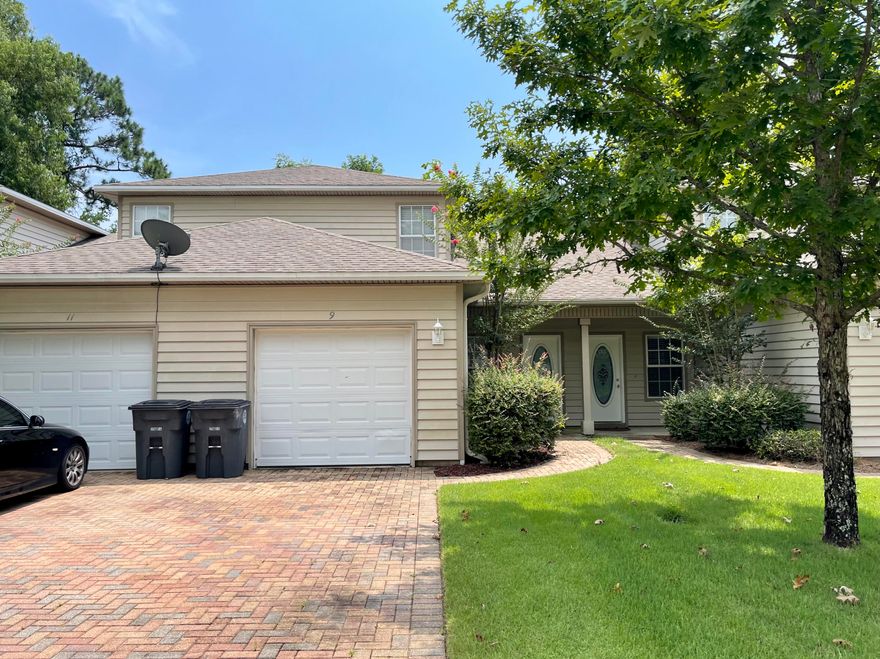 Located minutes from Twin Hills Hospital, Northwest FL State College, Airport, Eglin AFB, Duke and so much more; this upscale Townhome is just the right property at just the right time and price. Built in 2006, you will find fresh paint throughout, new stainless steel appliances, including Side by Side Fridge and newly installed carpet upstairs. Master bedroom and master bath are just off of the living room on the first floor and offer access to the back patio. Patio can be access from living room as well. Home has separate dining area, plenty of cabinets in the kitchen and accommodating space in the living area. Bedrooms upstairs are oversized as well. This is a must see so call today before it is gone!