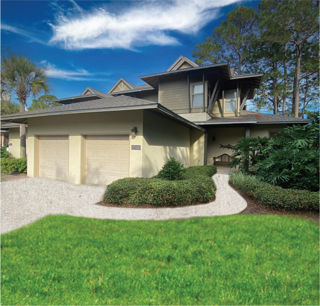 This well appointed townhome features three bedrooms, three full baths, and a half bath with a double-car garage. Located in one of the most sought-after subdivisions of Magnolia Bay, within Sandestin's Golf and Beach Resort. This townhome features an open floor plan with 10-foot ceilings and 8-foot solid mahogany French doors. Never before on the rental market. Fabulous investment opportunity offers a primary bedroom and bathroom on the first floor as well as the 2nd floor.The home is ready for someone to enjoy as a primary residence, or it would make a great second home or rental property.The property is being offered fully furnished--large screened porch overlooking double fairways of Sandestin's Baytowne Golf Course.