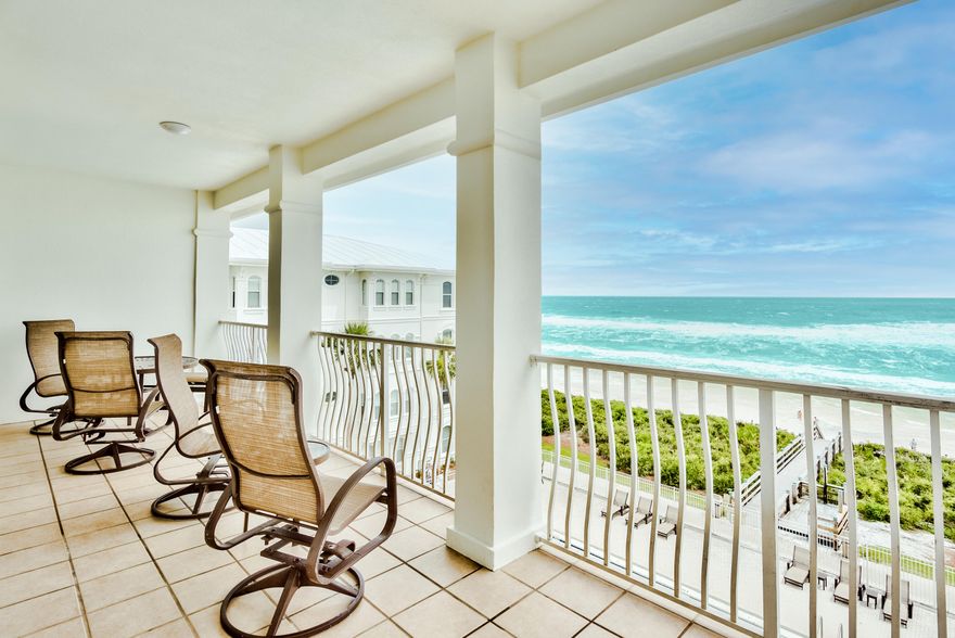 Made for life's most relaxing moments, this penthouse premier property at the Villas of Sunset Beach will reflect your uncompromising taste. This small gated, three-building development is located on the east end of Scenic Highway 30A nestled between Rosemary and Alys Beach, one of the most popular stretches of 30A. With only two condos per floor and eight in each building, this spacious condo will easily accommodate your family and guests with four well-proportioned bedrooms. The main living/dining spaces face the Gulf with exquisite views and opens onto an expansive 27' balcony. The lively decor has an accent on coastal fun and adds interest to every room. For additional peace of mind, the gated entrance offers an extra measure of protection.