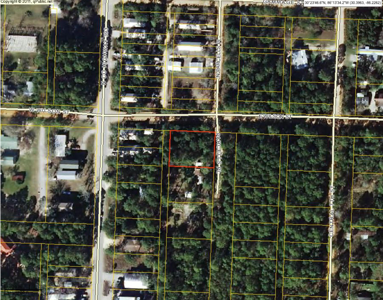 Large wooded lot near bay. Close to public park, Charles E Cessna Park, which includes boat ramp, picnic areas on the bay, dock and large playground. You are close to Sandestin, restaurants, shopping and the beach. Less than 4 miles to Ed Walline Park south on 393 with parking and Gulf of Mexico beach access. Buyer should verify building requirements and utilities. Buyer to verify all dimensions.