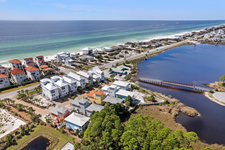 Amazing location!! Just a few hundred feet from the beach! This 4BR/3BA home is the perfect beach getaway. The porch and balcony overlook the partially shaded back yard. Part of a small community with a neighborhood pool overlooking Oyster Lake. The Santa Rosa Golf and Beach Club is within walking distance. The shops and restaurants of Gulf Place are an easy bike ride away. A short drive to Seaside and other nearby communities. Enjoy the lifestyle of 30A! Sold fully furnished and rental ready!