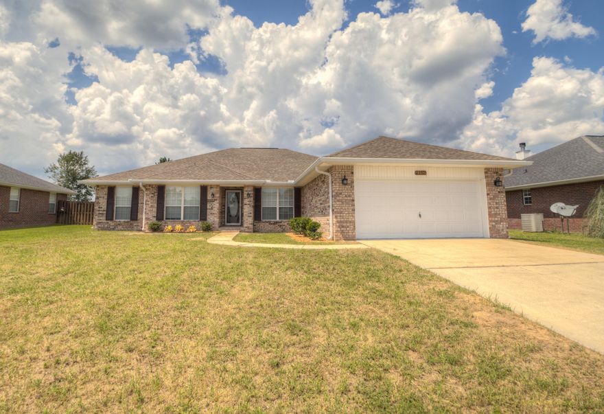 No better value in Crestview! This spacious 4 bedroom, 2 bath home in Lee Farm has just undergone a COMPLETE RENOVATION and is ready for immediate occupancy. Upon entry to the home, there is an office to your left that is enclosed by glass french doors and a formal dining room to your right. The living room features a vaulted ceiling with wood burning fireplace. The kitchen has tons of cabinet and counter space with GRANITE counters and STAINLESS STEEL appliances. Throughout the main area is hand scraped WOOD look laminate floors while the bathrooms feature tile floors and the bedrooms have new plush carpeting. There is fresh paint and new lighting and ceiling fans throughout. This home is PRICED TO SELL. Call today for your appointment.