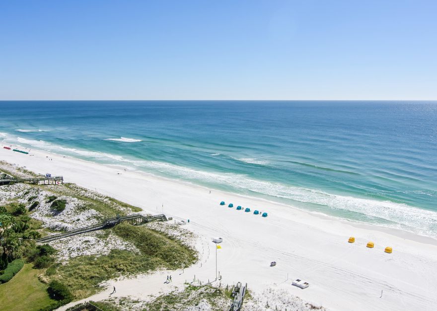 This 16th floor location offers wonderful gulf views and has been totally remodeled. Tile runs throughout the entire condo for easy maintenance, the kitchen features beautiful granite counters, custom back splash and stainless steel appliances. All three bathrooms also offer granite vanities, custom cabinetry and fully tiled shower/bath surrounds. Coastal styled furnishings and accessories complete the picture for a perfect rental or vacation getaway for your family. Westwinds is one of Sandestin's favorite beachfront properties offering a lush pool with tropical surroundings, tranquil waterfalls, hot tub, outdoor bar and grill, fitness facility, private beach walkover access and owners storage area.