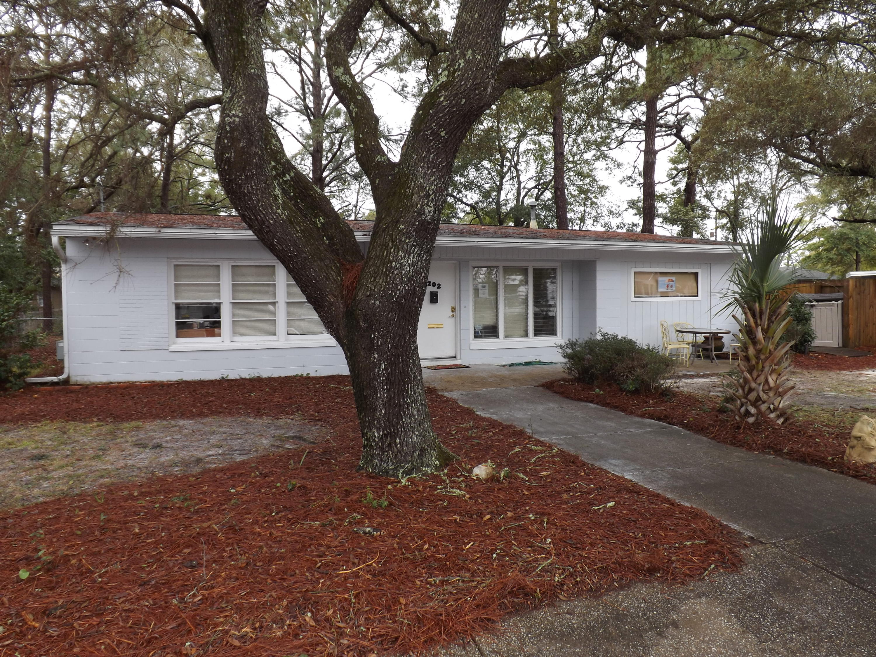 Selling As-Is. 3 offices, reception area, 1 bathroom, full-size kitchen, single car garage converted into additional office/storage area. Fenced yard, 2 A/C units (1 has been replaced within the past year), building in good condition with no known issues. Parking for about 6-7 vehicles in front.