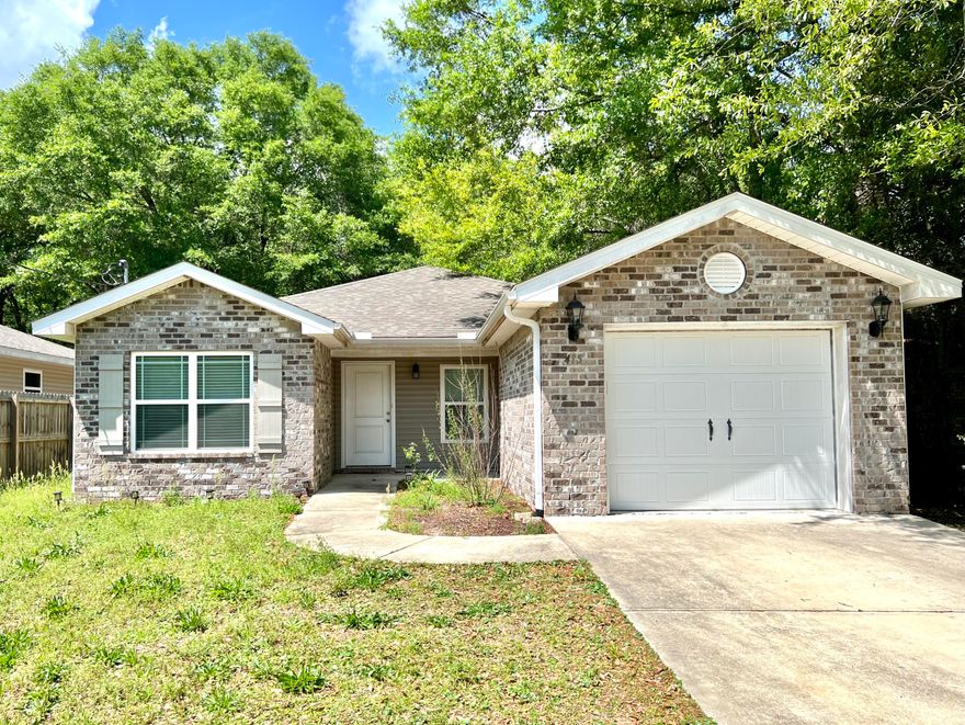 Available now....Cute and convenient to bases, beaches and shopping.  3/2 floor plan boasts nice finishes and level lot.  Easy access to Highway 85 for commuting.  Spacious back yard, 1 car garage.  Vinyl plank throughout the home with ceramic in the wet areas.  Beautiful kitchen cabinets and countertops.  Laundry room and neutral paint.  No inside smoking or vaping.  Pets allowed with a $400 non-refundable pet fee.  Super cute and affordable.