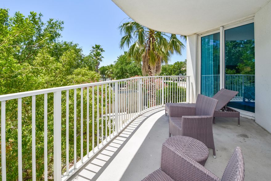 This westerly facing true two-bedroom condo offers an open concept living and dining area, as well as an inviting large balcony. The lagoon pool and water features are the resort's crowning attractions. Onsite amenities include multiple pools with waterfall features, a hot tub, playground, fitness center, and tennis and basketball courts. Also, newly added, is an on-site restaurant offering lunch, dinner, room service and even in-season poolside service. Shuttle service to the June White Decker Public Beach access is offered in-season. All utilities are included in HOA dues  water, sewer, electric, cable, WiFi, phone, trash! Excellent opportunity for a vacation rental, second or primary home.