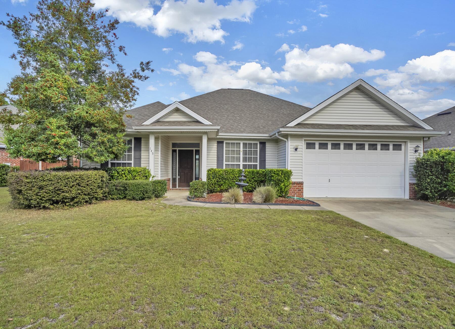 Welcome to 145 Alicia in Crestview, FL! This spacious 4 bedroom, 2 bathroom home features an open concept floorplan with a recessed living room ceiling and a cozy fireplace. The kitchen overlooks the living room and offers updated appliances, ample cabinetry, and an eat-in dining area. The formal dining room can also be used as an office space for added flexibility. The guest bathroom includes a shower/tub combo, while the master bedroom boasts an ensuite bathroom with a jetted tub and walk-in shower. Outside, you'll find a fenced-in backyard and a 2 car garage for added convenience. Don't miss out on this fantastic opportunity to make 145 Alicia your new home! NO smoking..Pets allowed upon approval with a non-refundable pet fee. 600 minimum FICO credit score required in addition to meeting rental criteria.

We also offer a security deposit waiver option for tenants such that they do not have to pay a security deposit upfront. Terms and conditions apply. Review addenda for details.

All applicants are required to complete an application on PetScreening.com regardless of if they own a pet or not. Applicants with an ESA are also required to complete the application.