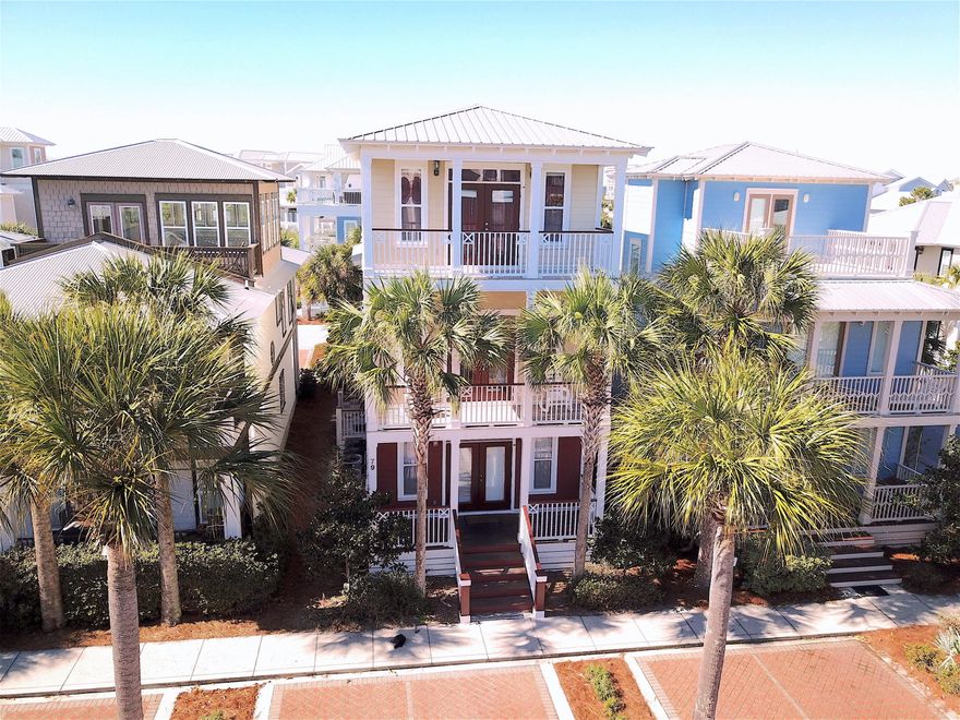 Ready to Go Luxury Vacation Rental!Located right next to the pool and 30A in the most desirable area of Seacrest. This Luxury Beach Home has 4 bedrooms, 4 baths, bunk room, 3rd floor deck, sleeps 10 Stainless appliances, hardwoods, granite, flatscreen TV all rooms, 70 inch smart TV home theater, imported tile and, top floor deck facing Gulf with wet bar. Three stories, five balconies. Top floor deck facing the Gulf sunset. Ground floor includes the living, dining, kitchen areas, and master suite with queen and full bath. A second master suite with a queen and large adjoining jacuzzi bath is on the second floor, as well as the bunk room and play area for the kids with private bath. Top floor has king master suite, full bath, and lounge. Seller to include rental by owner Website!