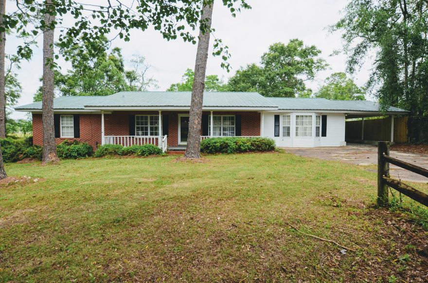 This large REO home rests in an established neighborhood and and just minutes from interstate access. All brick exterior with metal roof, this 2100+ square foot home has 4 bedrooms, 2 baths, indoor laundry, fireplace and 2 living spaces. Home comes with new hvac, appliances, paint, and to come, refinished gunite pool with new pool equipment. A large lot, the back yard is fenced. This home has tons of character and shows easily!