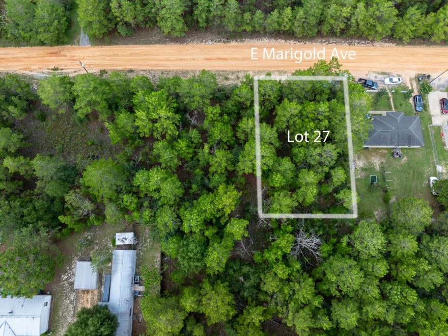 Beautiful wood lot making up approx .229 acres between DeFuniak Springs FL and Mossyhead. No HOA. Minimal Restrictions. There are no existing utilities on the lot. Well//Septic required. Power is available at the street. Property is Flood Zone X. Per the Walton GIS mapping, the property does not appear to have wetlands. Easy access to the I-10 & CR 285 south making it a great location for work no matter what direction you need to go! You will be approx. 30-45 mins to most workplaces as well as the beautiful white sandy beaches of Florida famous Emerald Gulf Coast & Crab Island.

Buyer needs to verify building codes, zoning regulations, wetlands & flood zones, etc with proper local authorities to ensure buyer will be able to utilize the property for intended use. Note: Lot #26 is available, see MLS#955672. This is your chance to pick up (2) lots side by side.  Lots are listed and priced separately.  However, the seller is will to entertain offers to sell both lots to one owner.  Asking $19,000 per lot.

Information contained within this listing is deemed to be accurate but is not guaranteed.