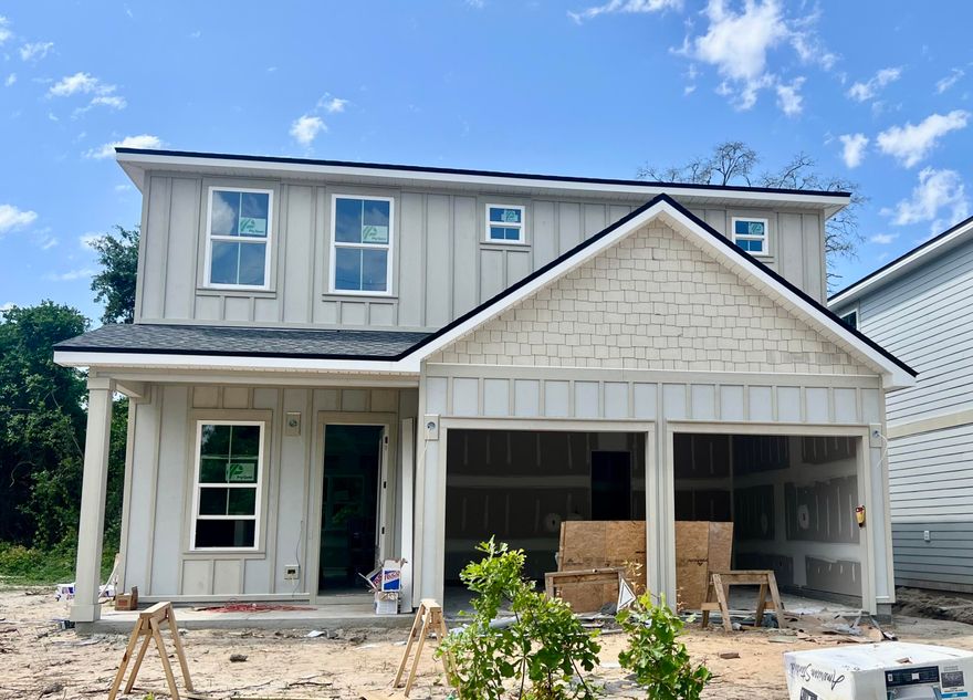 NEW home under construction is Bluewater Bay! This well-designed home features 4 large bedrooms, 3 1/2 baths, two living areas and beautiful features throughout! A welcoming foyer greets as you enter the first floor toward the great room w/ living area, dining area and kitchen. Your new kitchen will boast shaker cabinets, quartz counter, all appliances incl gas range, refrigerator and more. The primary suite with lovely primary bath is also on the main floor along with a laundry room and 1/2 bath. Upstairs you'll find 3 bedrooms and 2 full baths and another living area/ bonus space! This home gives you a landscape package, sprinkler system, tankless gas water heater, LVP flooring, gutters and more. Buyer can make some selections of done prior to builder ordering. June completion.