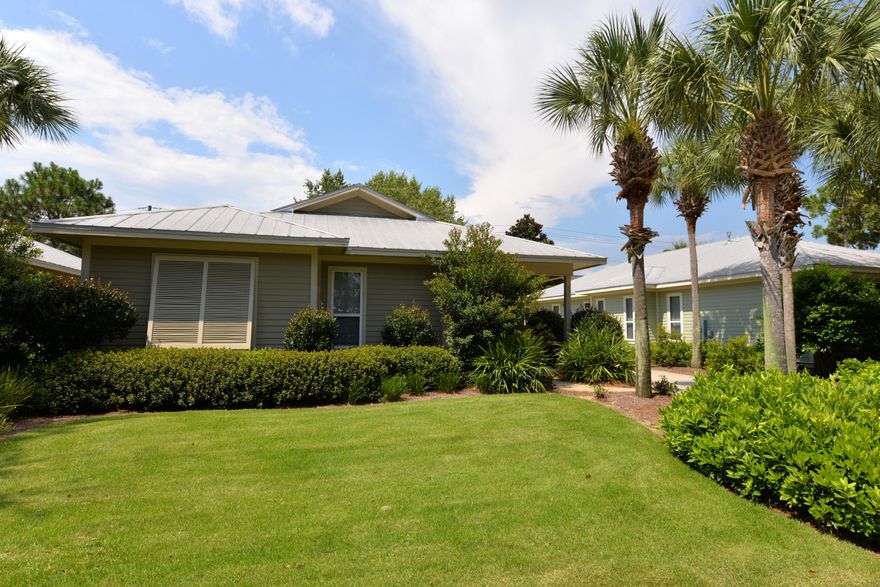 This home is pure Florida with its simplicity, charming curb appeal, & plenty of open indoor/outdoor spaces. Every element of the house is Florida personified. The living area merges seamlessly with the kitchen & dining area making entertaining a breeze. The kitchen has granite counter tops & an abundance of bright white cabinets. French doors open to join a wonderful private back yard to the already spacious living area & master bedroom. There are three bedrooms & a den that could serve multiple purposes. Other amenities include: flat-screen TVs, crown molding, & smooth ceilings. Crystal Lake is the only one in Sandestin where residents can kayak, canoe, or paddle board in the natural spring-fed lake (sorry, but no motorized boating). Sandestin Golf & Beach Resort offers deeded beach