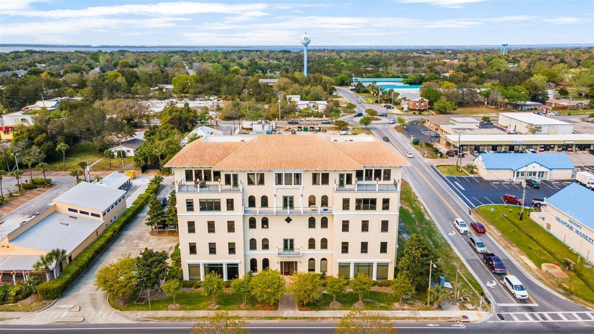 Currently under contract with contingencies. Seller still accepting offers as a ''kick out'' clause is in place.Professional fourth floor 1,126 SF office with views of the Destin Harbor in the Pier 98 Office Complex. Individual office enclosures, private restroom and break kitchen. Property features covered parking garage and convenient location. Fully Furnished.