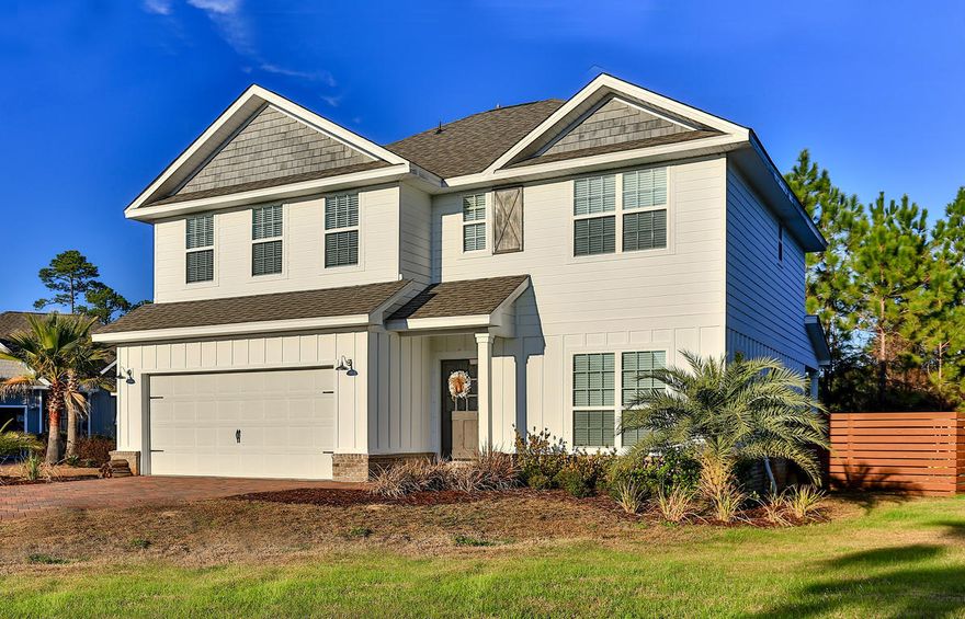 This home in Cypress Breeze Plantation is truly stunning! The sellers have made several renovations, giving it a cozy beach cottage feel! Some features include Cedar Wood shingles on the exterior, gas line ran to stove, sprinklers in the front and back yard, granite counters throughout, marble backsplash in kitchen and wood floors in the living areas and master bedroom. On the first floor the living room, kitchen and dining area are all open, creating the perfect gathering spot for entertaining. The Master suite is also on the first floor, tucked away for privacy. On the second floor there is a large den area, that can be used as a second living room, play room or office, a laundry room, guest bedroom with private bath and two additional bedrooms that share a full bat