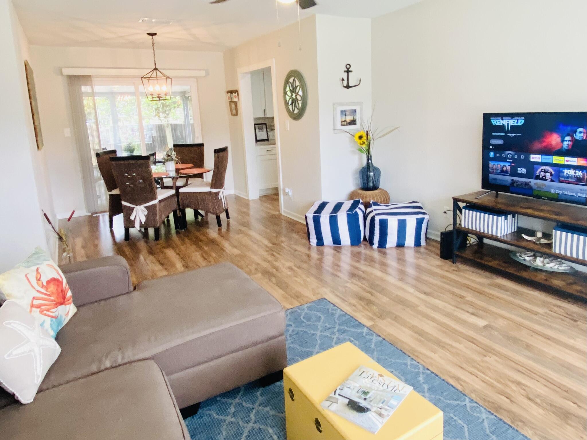 Fully renovated home only a few miles from the Fort Walton Beach and Destin, one mile to the boat ramp and a neighborhood park. Sold with all furnishings and everything inside. Extra wide lot in lovely cul de sac. New roof, HVAC, water heater, floors, furniture, windows, paint, flooring and stainless appliances, garage door opener and new Maytag washer and dryer.
