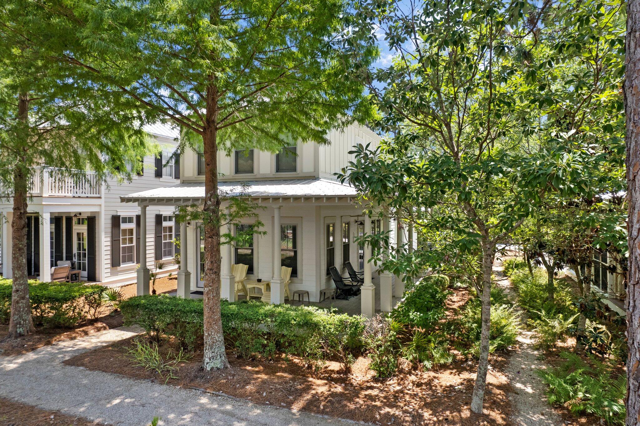 Best opportunity in Watercolor! 130k YTD rental income and very likely Watercolor's TOP PERFORMING cottage showing ACTUAL income. Aggressive pricing, updated interiors, desirable location, 4 bedrooms and 5 full baths along with strong rental makes this an easy decision. Serenity abounds at this park side jewel. The first level features a master bedroom, gourmet kitchen complete with Quartz surfaces and cozy open concept living. The second level contains a second master suite and two additional bedrooms with ensuite bathrooms. A rare wrap around porch alongside Turtle Ridge Park provides and enviable start and finish to your Watercolor day. An amazing value in the most amenitized community on 30-A will not last long.