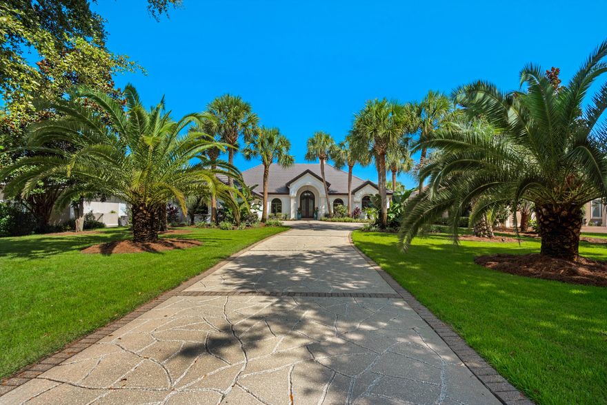 This fabulous 3BR 21/2 BA plus office home is located in Regatta Bay, one of Destin's premier gated golf course communities.  This home is in pristine condition with all new high quality finishes and updates including all new duct work and new HVAC system, high impact windows and doors, and a new whole house generator.   The interior has an open spacious feel with new contemporary updated features that include a deluxe eat-in kitchen with custom cabinets, high end appliances, and onyx counter tops with incorporated lighting inside for a totally elegant effect.   You will love the beautiful 'heated 'marble floors, gorgeous mill work including built-ins surrounding the gas fireplace and crown molding throughout.