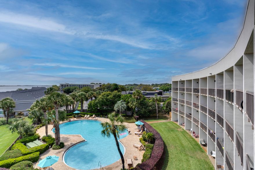 Introducing a rare gem nestled in the heart of Fort Walton Beach's coveted Pirates Bay: a stunning studio condo with panoramic views of the Sound. Situated on the desirable top floor, this Airbnb-friendly unit offers the perfect blend of relaxation and investment potential. Boasting a coveted deeded 45ft boat slip, it's a dream opportunity for water enthusiasts seeking both leisure and income. Don't miss out on this waterfront haven, where owning a large boat slip and generating Airbnb revenue seamlessly combine!