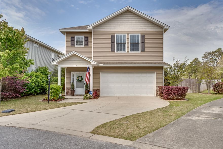 Multiple Offers! Highest Best by 4/29/21 Redwood Village is centrally located and a short commute to Eglin AFB. This 2 story home features 4 bedrooms and 2.5 baths with one of the largest lots in the neighborhood. First floor is open space that accommodates the living area with a focal point fireplace, kitchen and dining in addition to a half bath. Up the stairs to your master bedroom and bath which is thoughtfully set apart from the 3 remaining bedrooms and full bath. Laundry area has built-in cabinetry with a sink. Cabinetry in kitchen is dark and rich in color with beautiful granite tops, stainless appliances & a large breakfast bar that runs the length of the center island. There is a screened-in porch just off of the dining area. Sunshades on screen porch too.