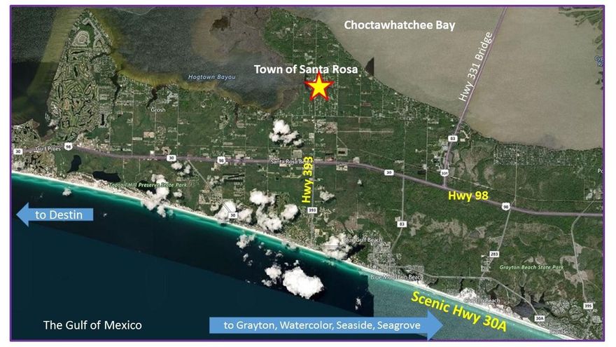 7 Minutes to 30A and the Beach! 4 Minutes to boat launch and waterside community park along the bayou and Choctawhatchee Bay! Located in the HEART of Santa Rosa Beach, Florida, this is a premier location for those wanting to build a beach house! Zoned residential single family the area offers great private lots so you can have your place in the sun! Don't miss this chance to build your dream within minutes of everything Northwest Florida's Emerald Coast has to offer!
