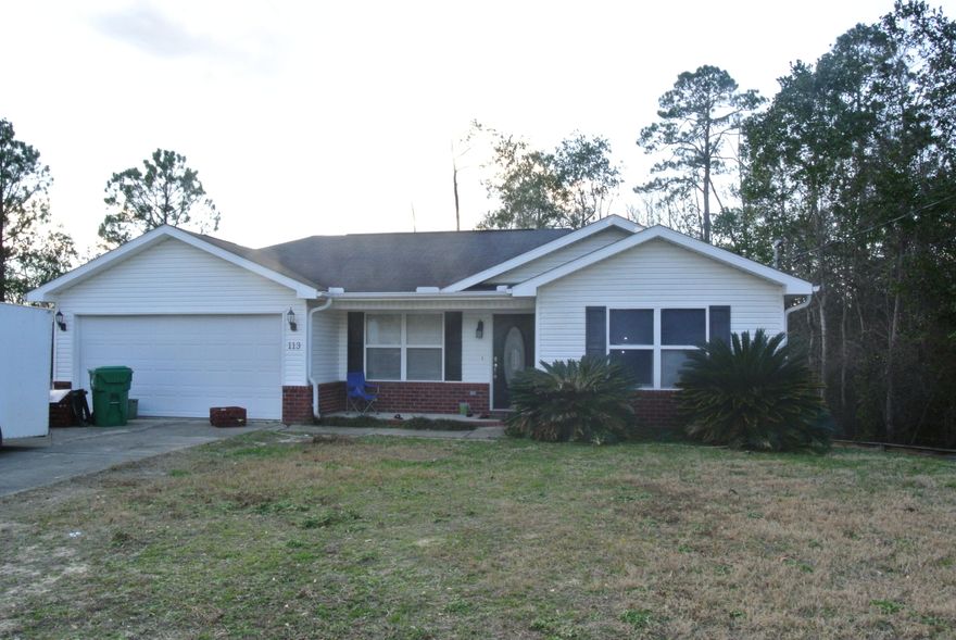 SHORT SALE AND BANK APPROVED PRICE! Countryview Estates neighborhood home on the south end of town! This 1,521 sq ft home has 3 bedrooms & 2 baths. You'll find an open living room w/trey ceiling, recessed can lighting & tile flooring! The large kitchen features solid surface counters w/under-mount sink, a breakfast bar, & a walk-in pantry. The split-floor plan allows for the master bedroom suite to be a retreat from the other bedrooms! A trey ceiling in the master bedroom gives an elegant touch and the master bath includes a dual vanity and jetted tub/shower & to top it off the walk-in closet is designed to maximize storage! The French doors lead to the back deck with stairs to the lawn and a greenbelt all around for privacy -the lot is 1.5 acres! Buyer to verify all pertinent information.