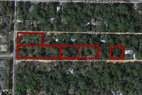 This is Five parcels of land on Mack Bayou Rd. First parcel ''C'' .80 acre is located on the corner of Mack Bayou and Sally Ln 100x350. Second parcel ''D''.46 acre is located on the corner of Mack Bayou and Madge Lane 100 X 200. Third parcel ''A'' .34 acre is located on Sally Lane 150x100. Fourth parcel ''B'' .34 acre is located on Sally Lane 150 X 100. The fifth parcel is .23 acre and is located on Sally Lane 100x100. Parcel B restrictions apply, unable to build. See attached survey to reference parcel B. Call for details.
