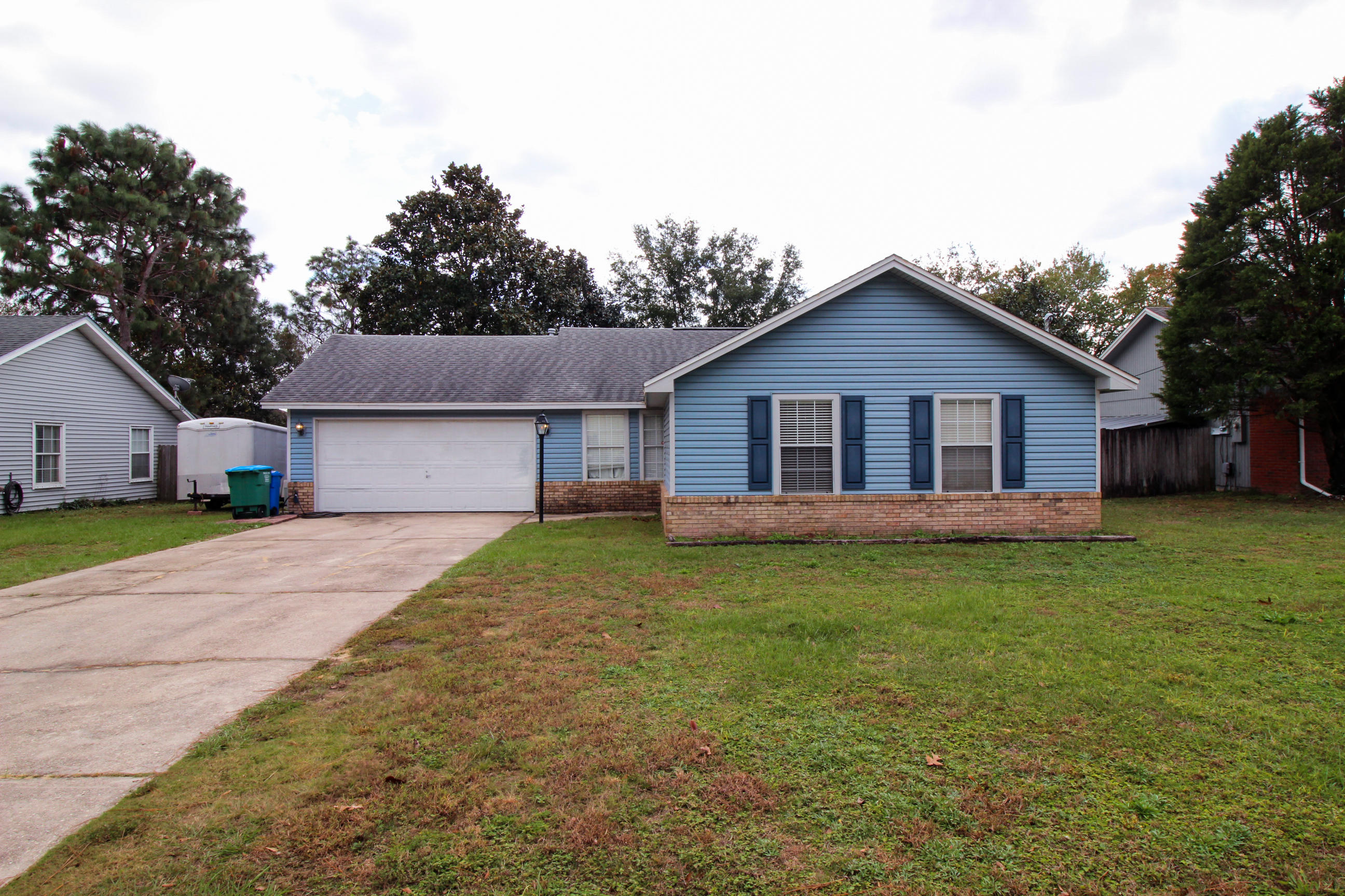 Welcome Home! This south Crestview home is located near I-10 and offers an easy commute south to Duke Field, 7th Special Forces Group, Eglin AFB, and Hurlburt Field, Located just minutes from Publix, Walmart, North Okaloosa Medical Center, fire department, and many restaurants. This 3 BR/2 Bath home offers gas appliances, a smart thermostat, and plenty of space with a large fenced in backyard with fire pit. Come see this rare find and make your appointment today!